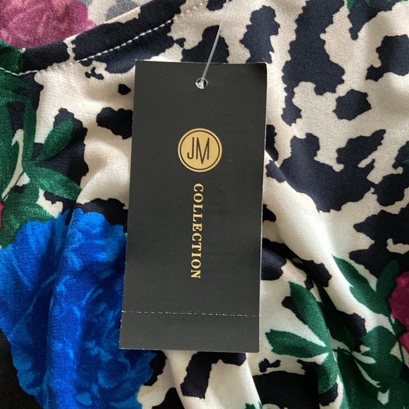 JM Collection, Lux Hues, Floral Top, Size XL - Picture 8 of 10